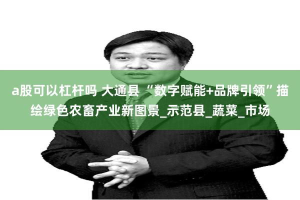 a股可以杠杆吗 大通县 “数字赋能+品牌引领”描绘绿色农畜产业新图景_示范县_蔬菜_市场