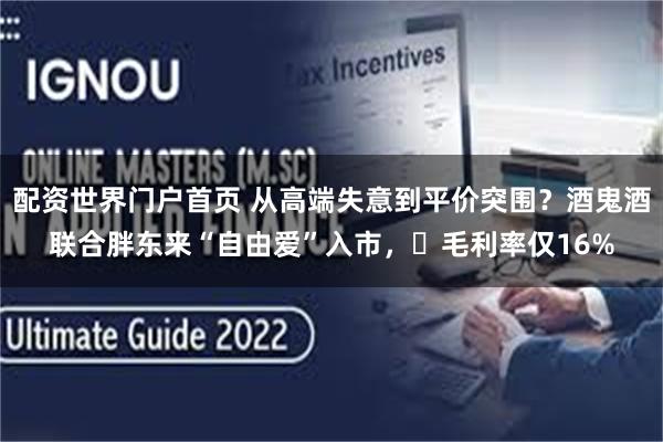 配资世界门户首页 从高端失意到平价突围？酒鬼酒联合胖东来“自由爱”入市，‌毛利率仅16%